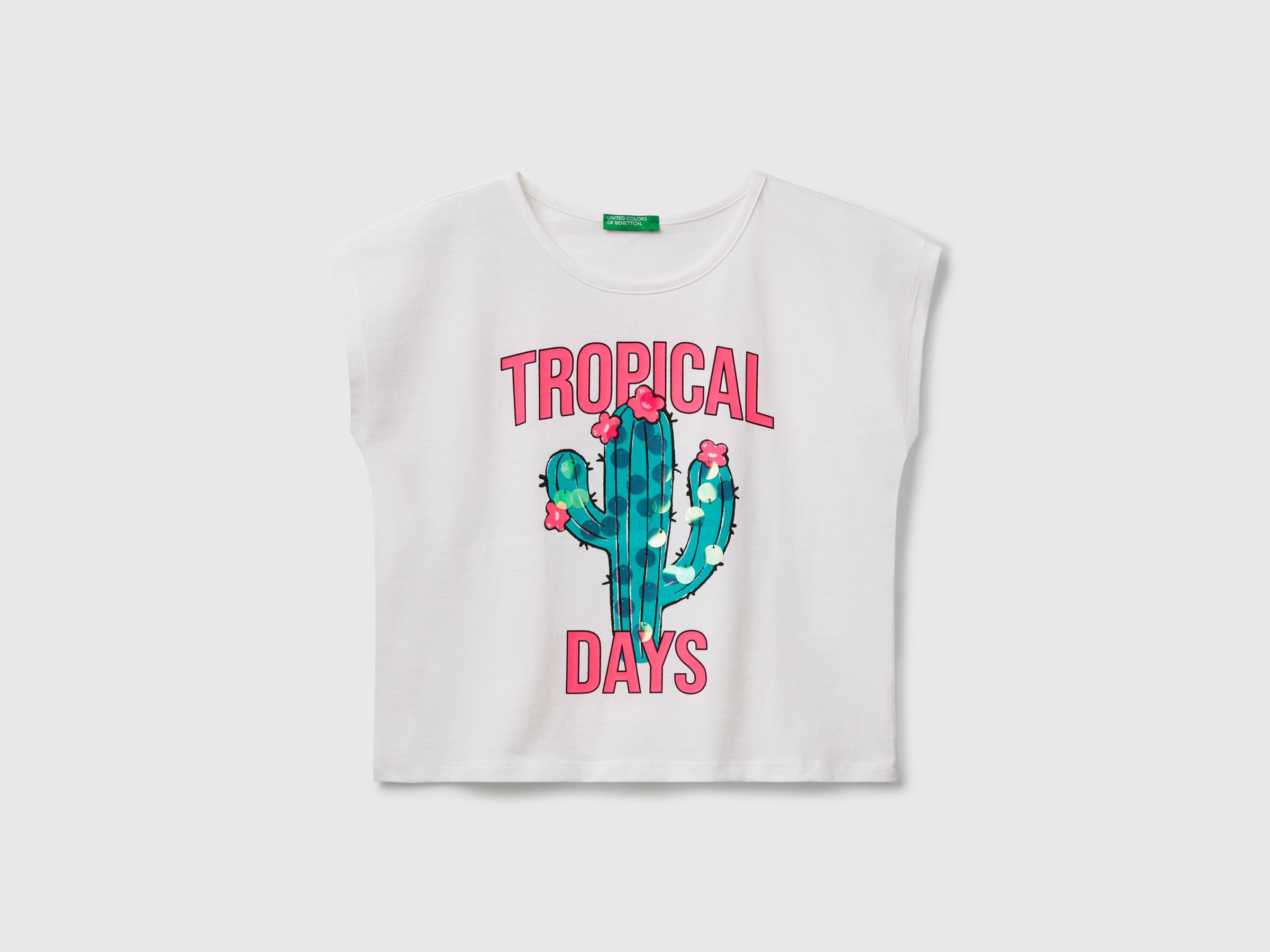 T-shirt avec imprimé et paillettes T-shirt avec imprimé et paillettes