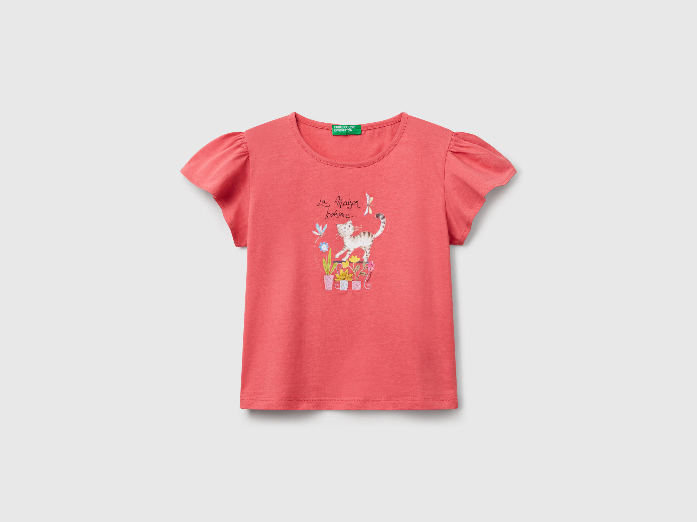 T-shirt avec imprimé et broderie T-shirt avec imprimé et broderie