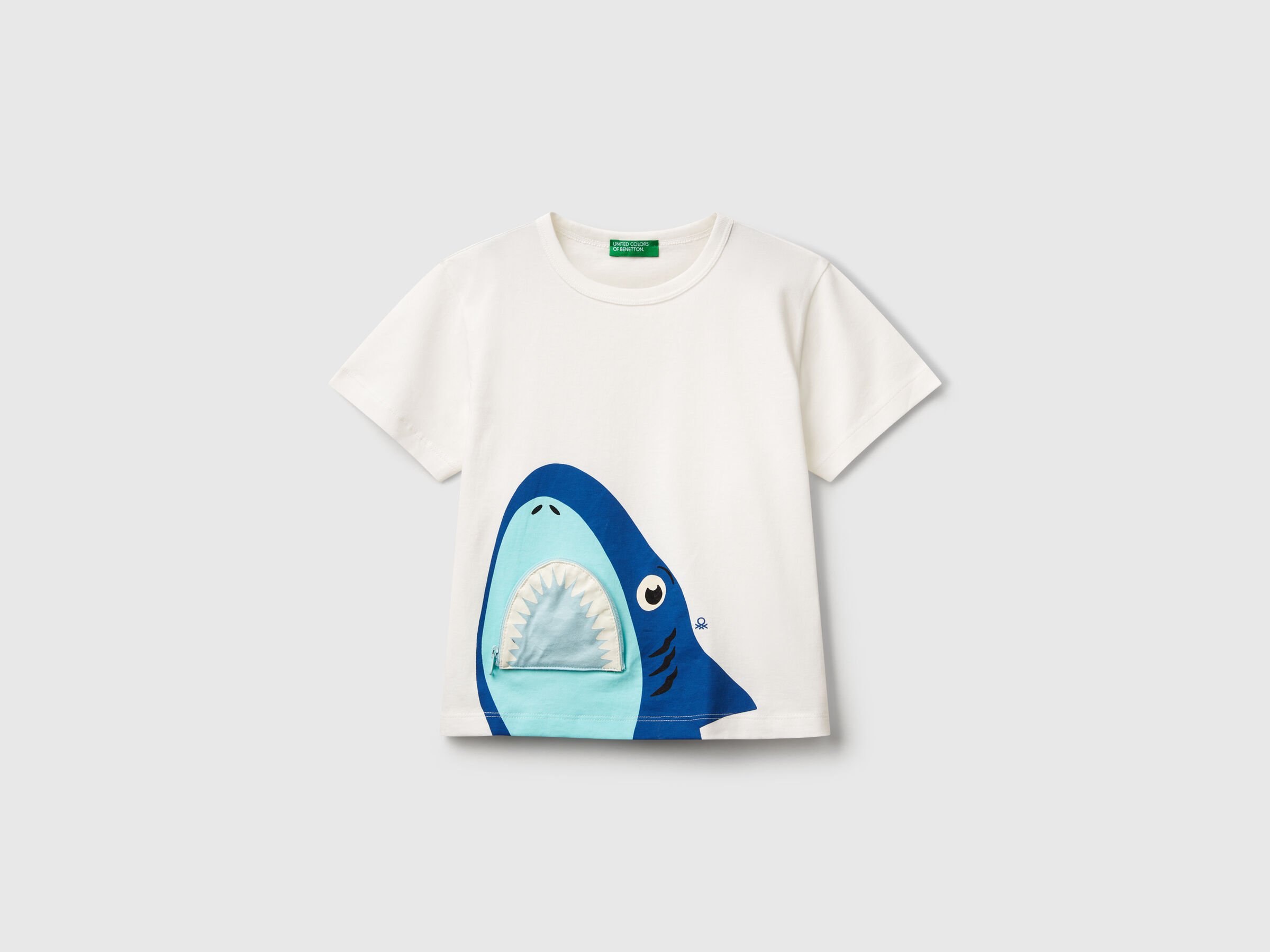 T-shirt avec imprimé et application requin T-shirt avec imprimé et application requin