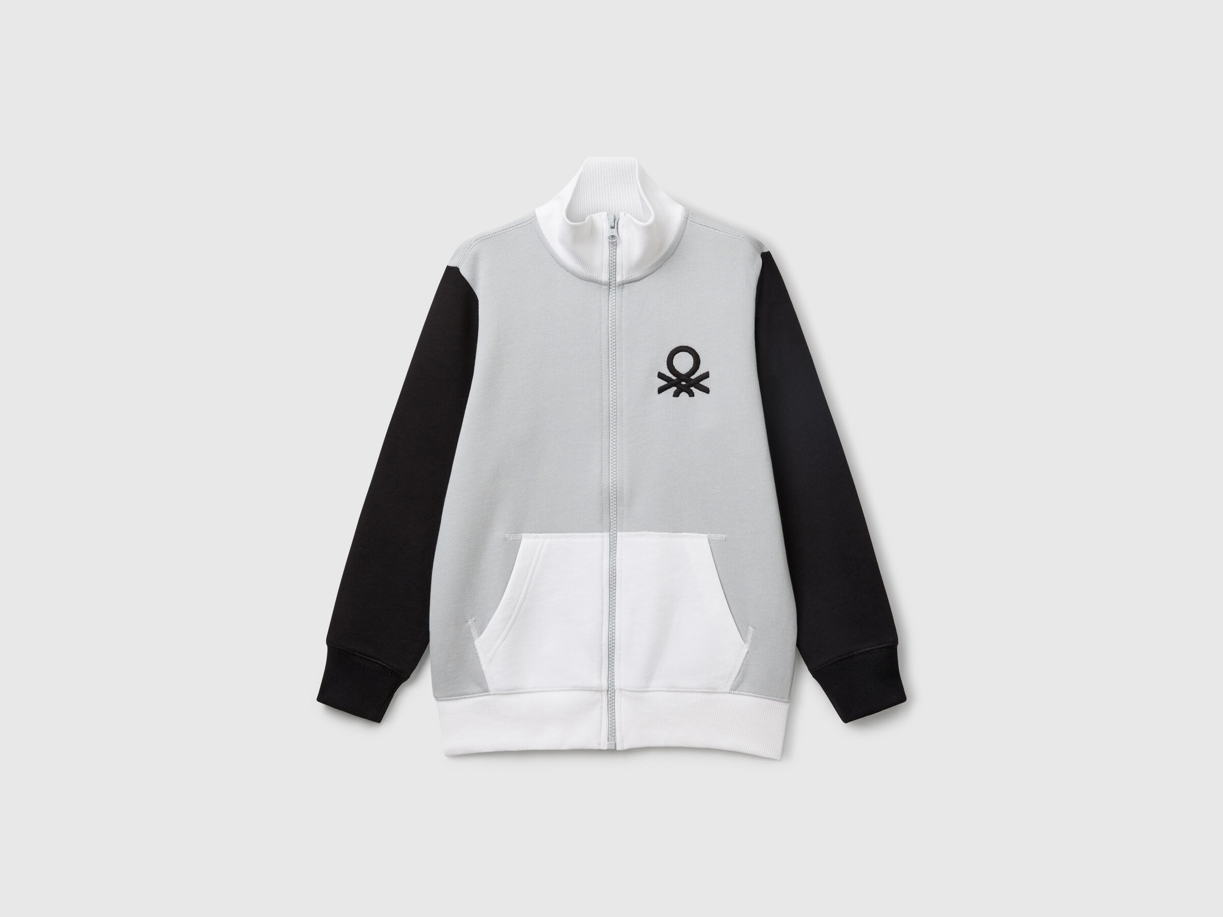 Sweat-shirt zippé en coton pur Sweat-shirt zippé en coton pur