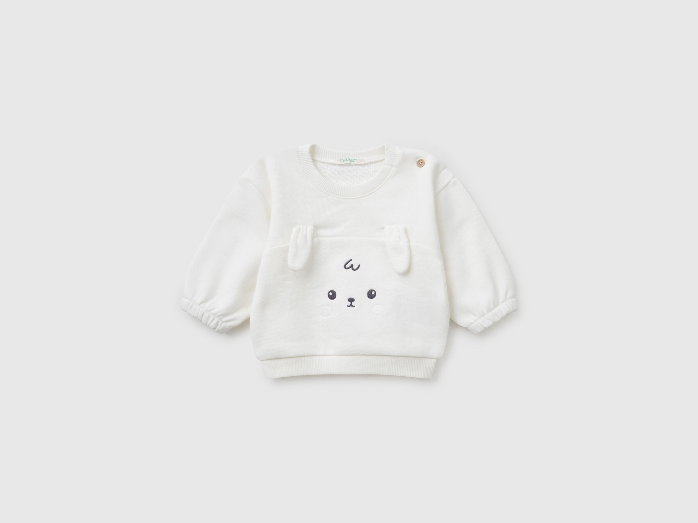 Sweat avec broderie et patch en coton Sweat avec broderie et patch en coton