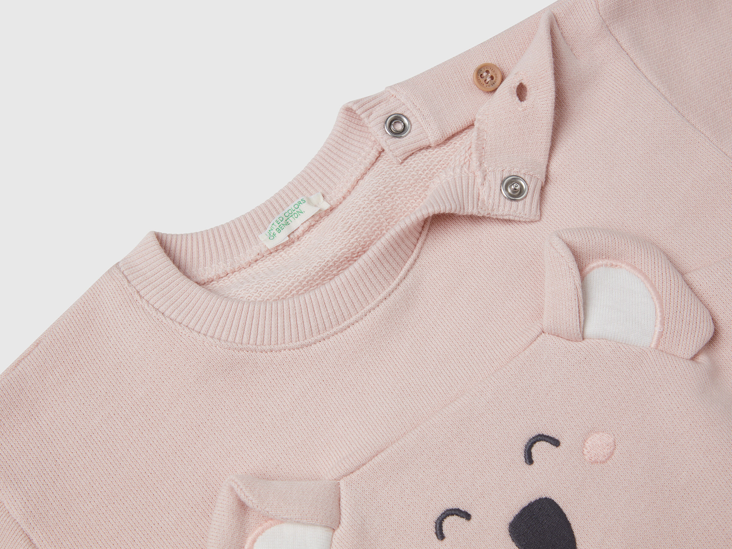 Sweat avec broderie et patch en coton – Image 3