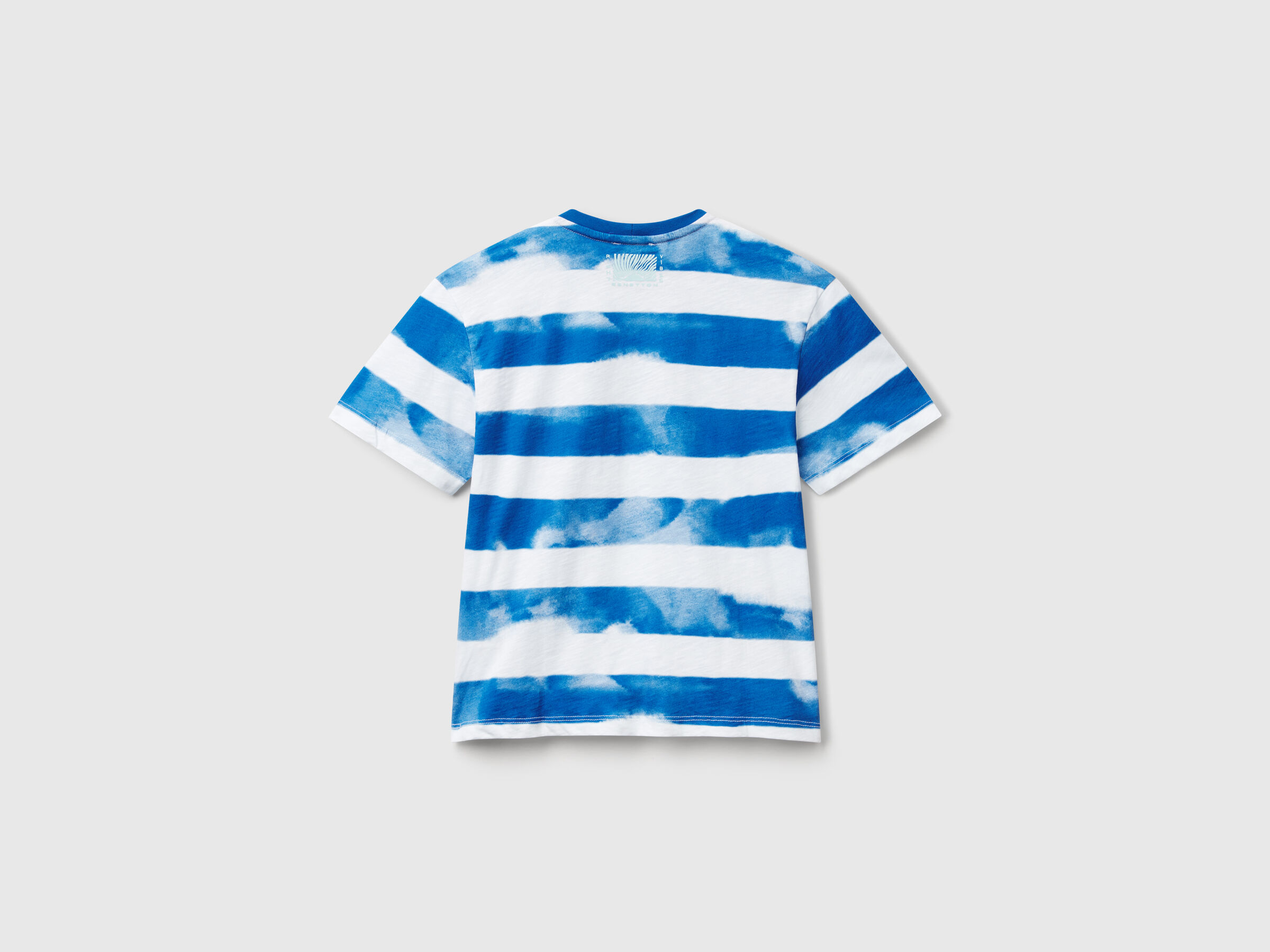 T-shirt rayé avec imprimé devant et dos – Image 2