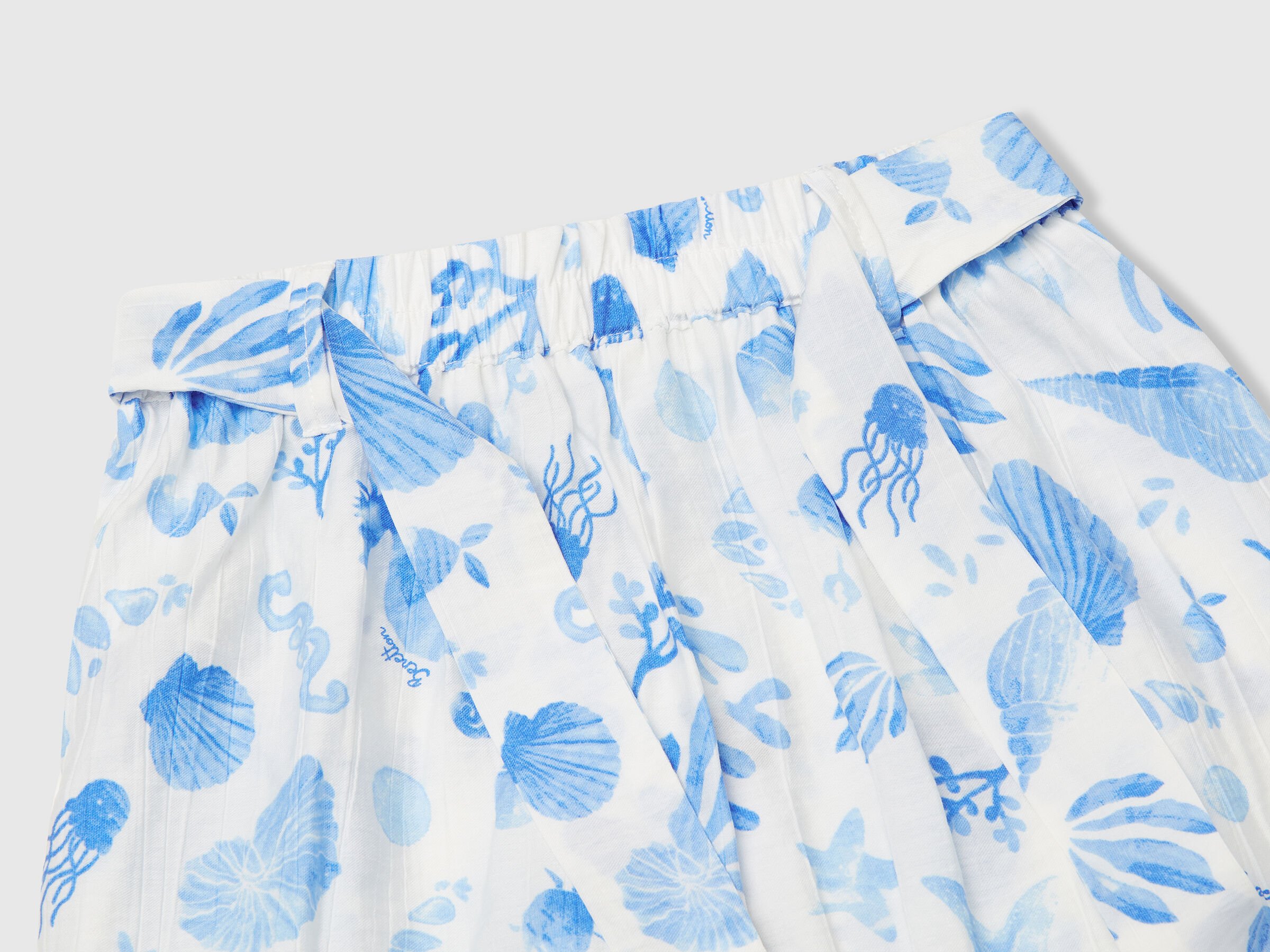 Pantalon Palazzo à imprimé marin – Image 3