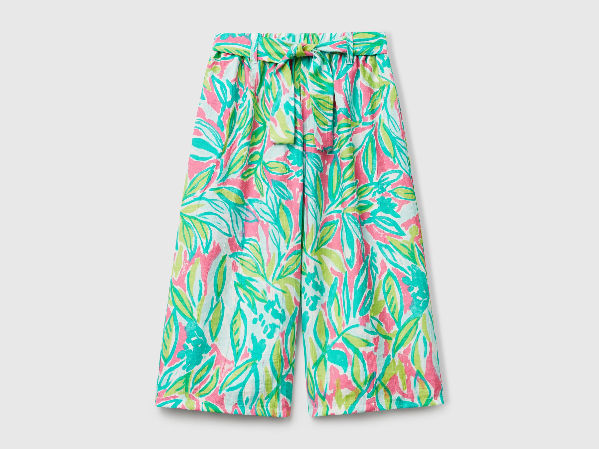 Pantalon Palazzo à imprimé tropical Pantalon Palazzo à imprimé tropical