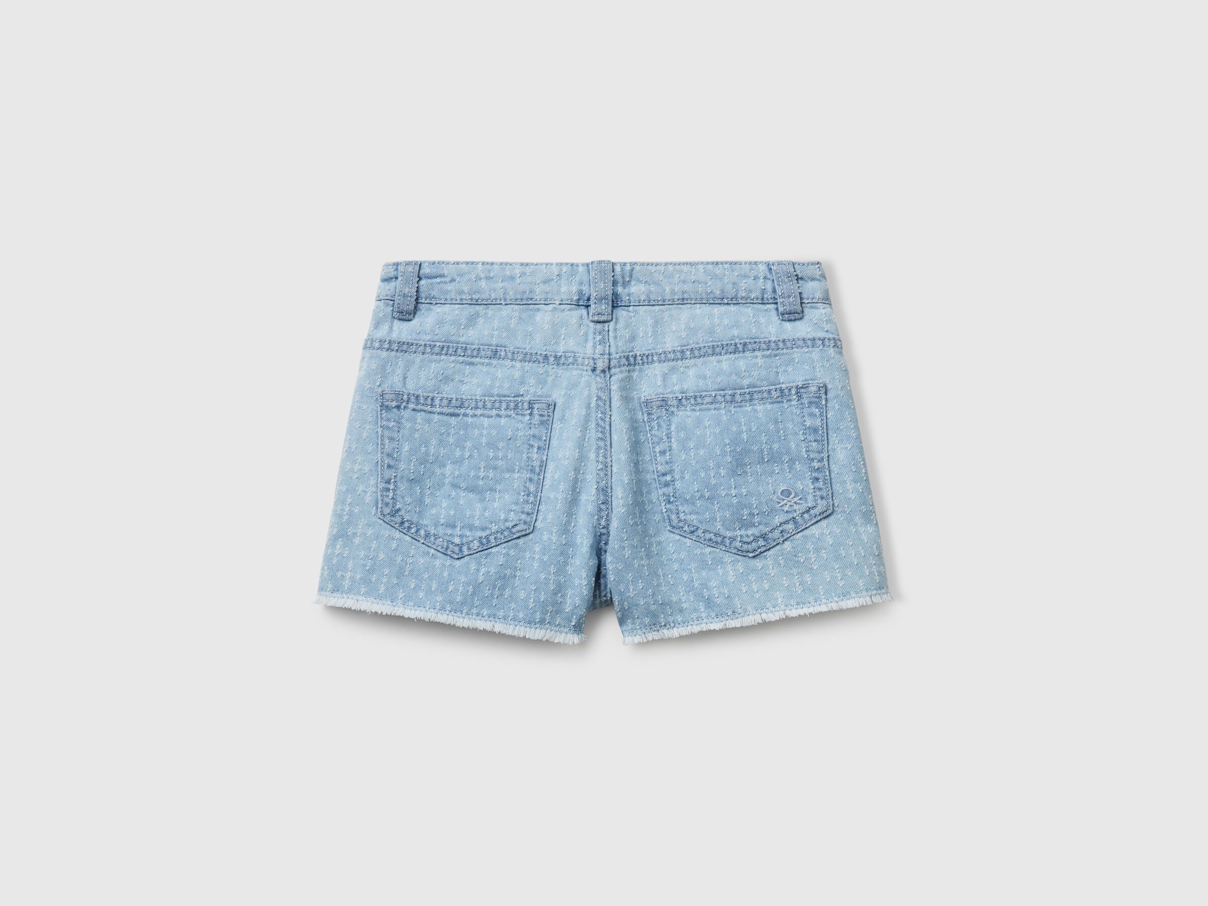 Pantalon court en jean à franges – Image 2