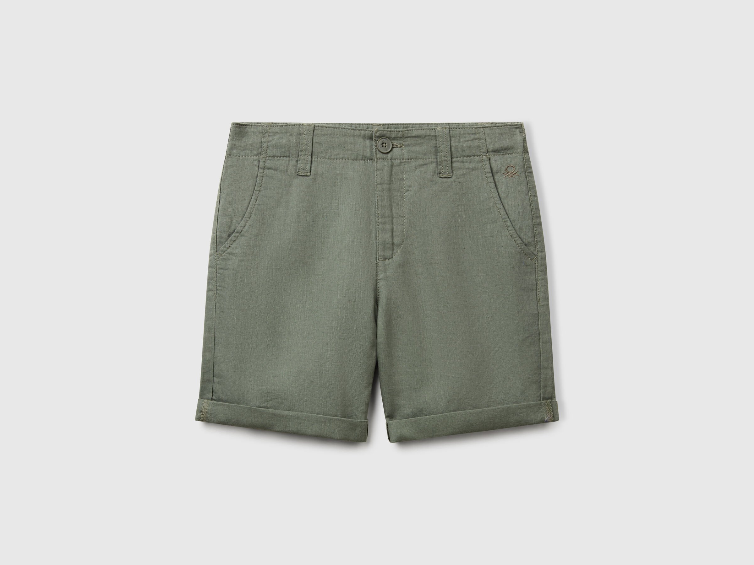 Bermuda chino en lin mélangé Bermuda chino en lin mélangé