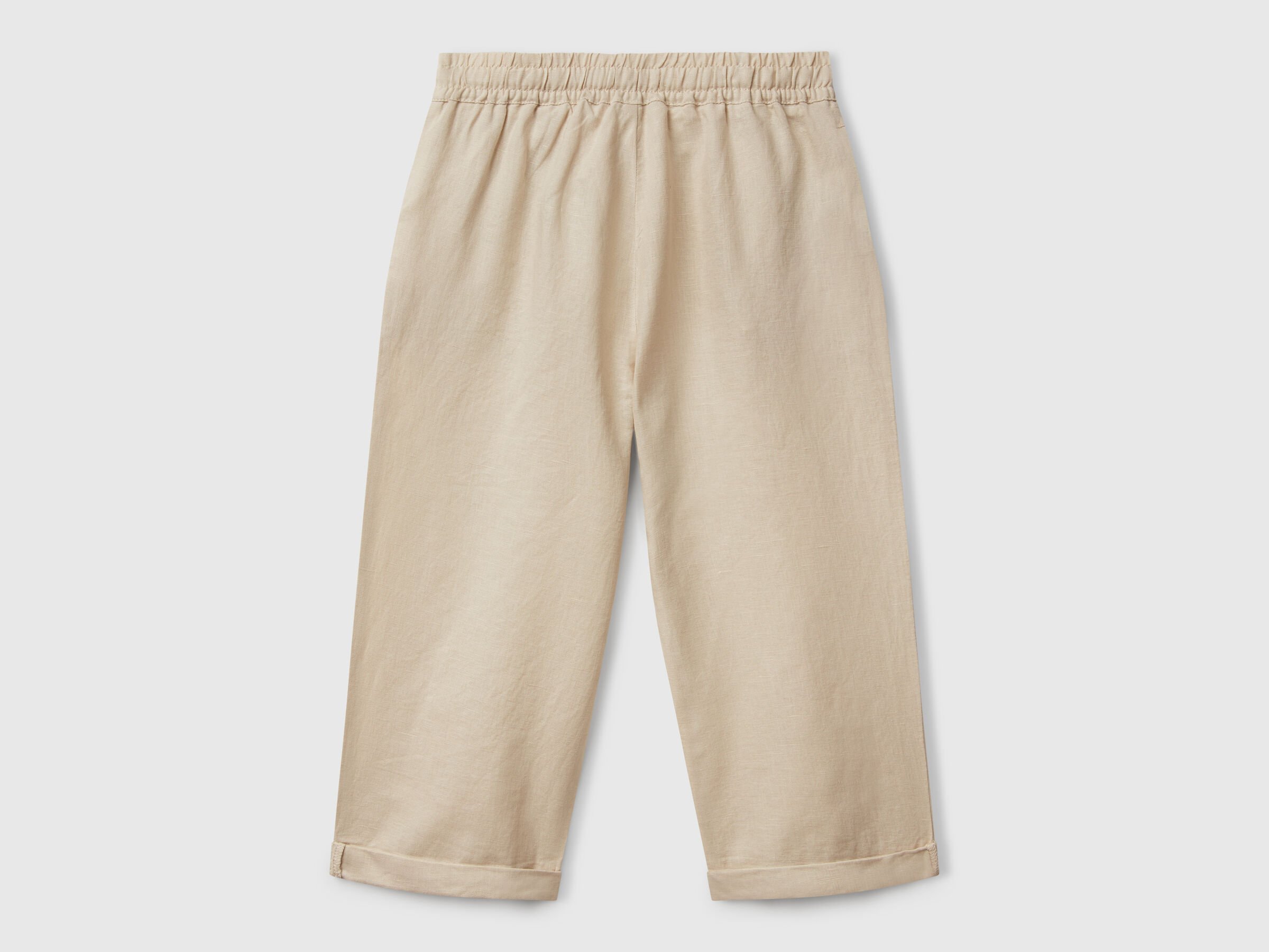 Pantalon en lin mélangé à cordon de serrage – Image 2