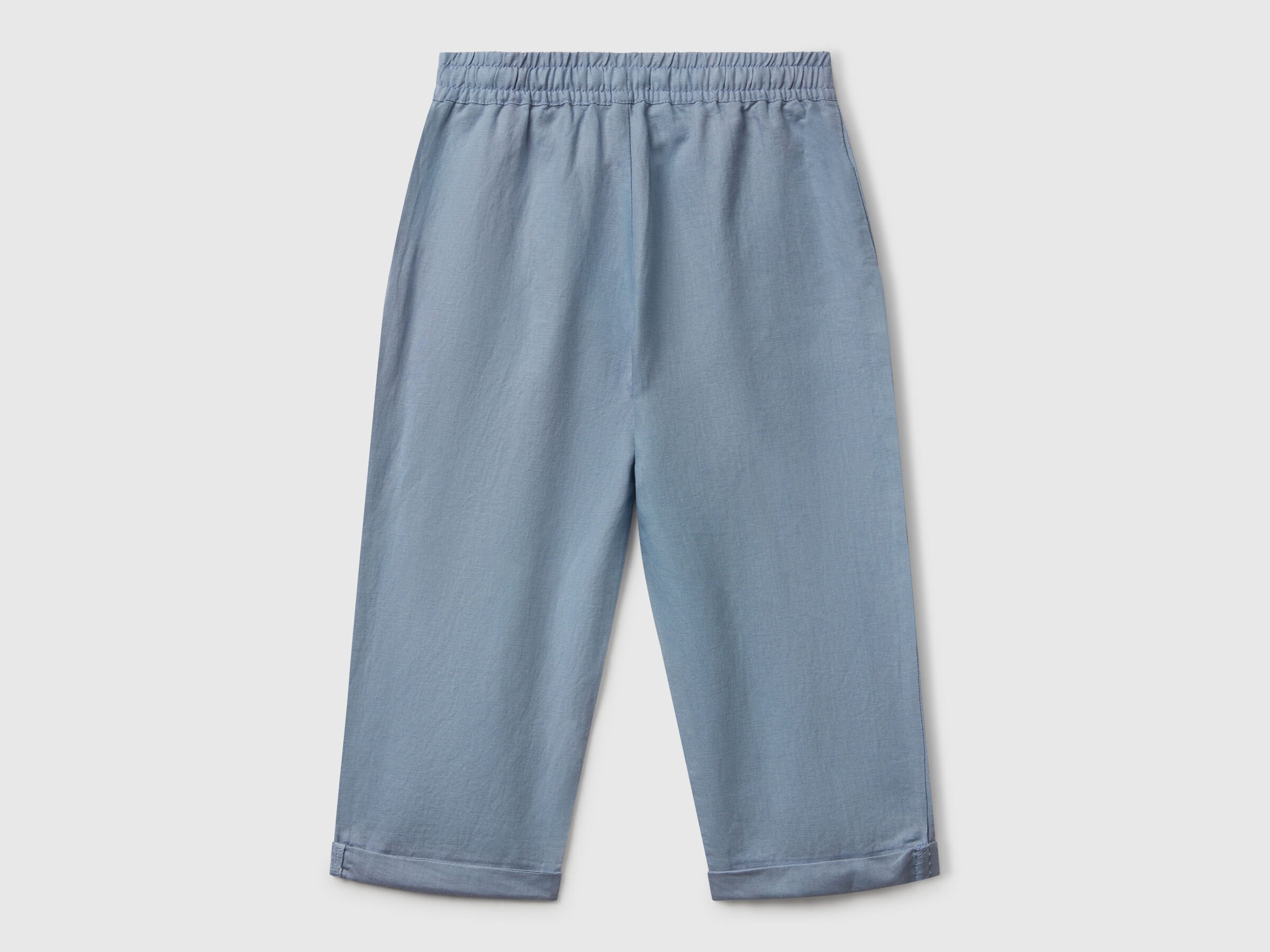 Pantalon en lin mélangé à cordon de serrage – Image 2