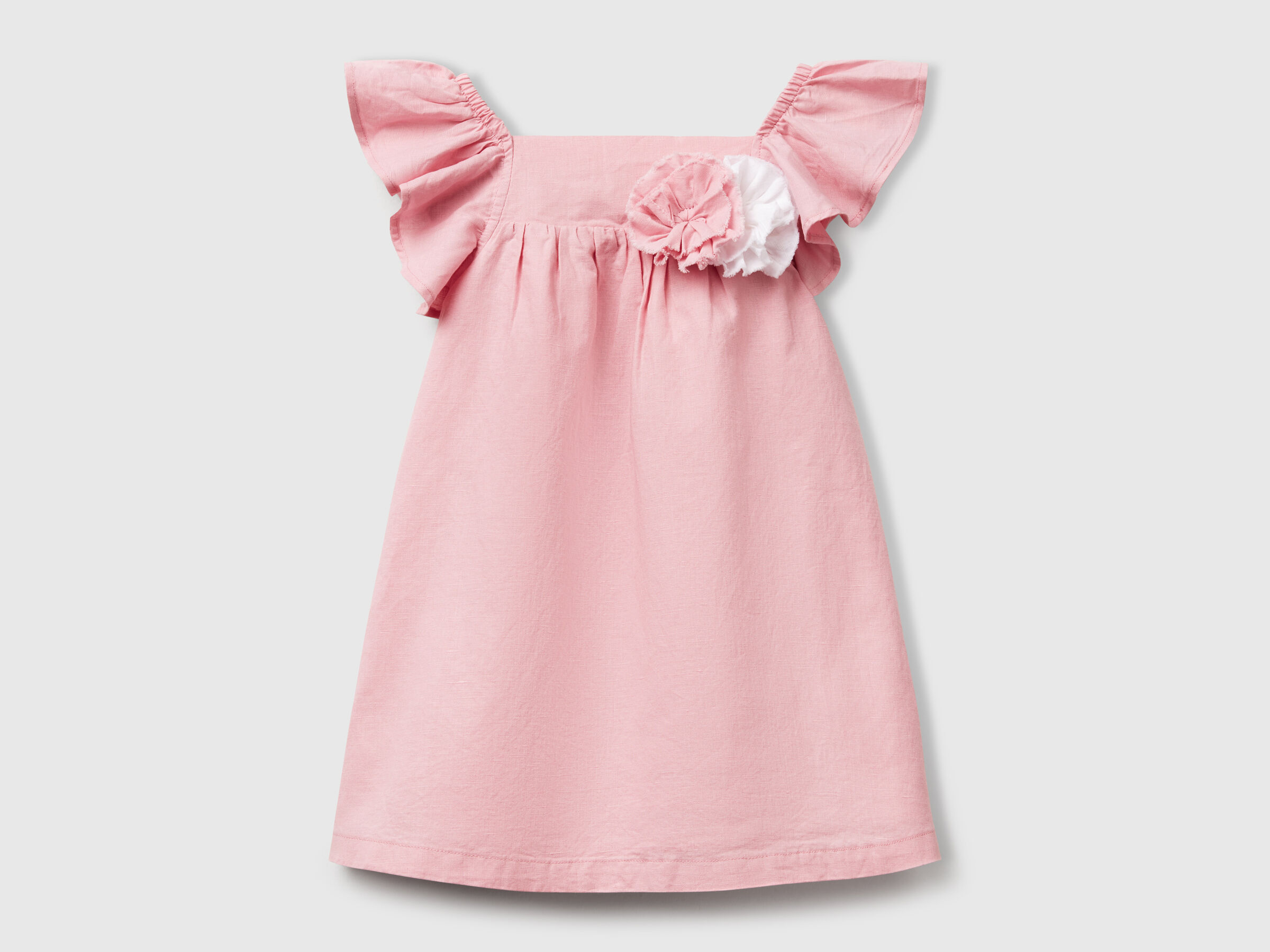 Robe sans manches avec appliqué de fleurs Robe sans manches avec appliqué de fleurs