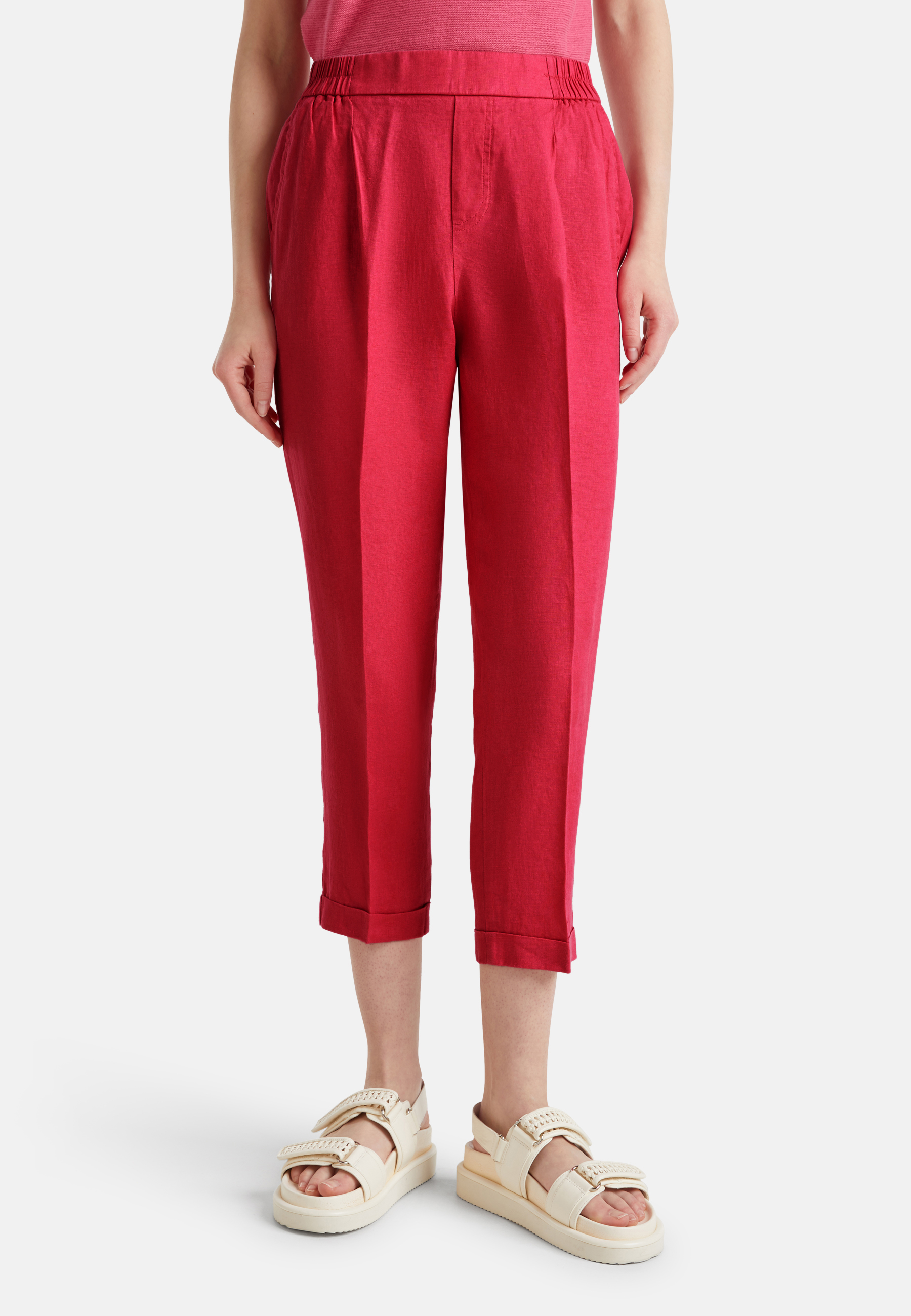 Pantalon court en 100% lin Pantalon court en 100% lin