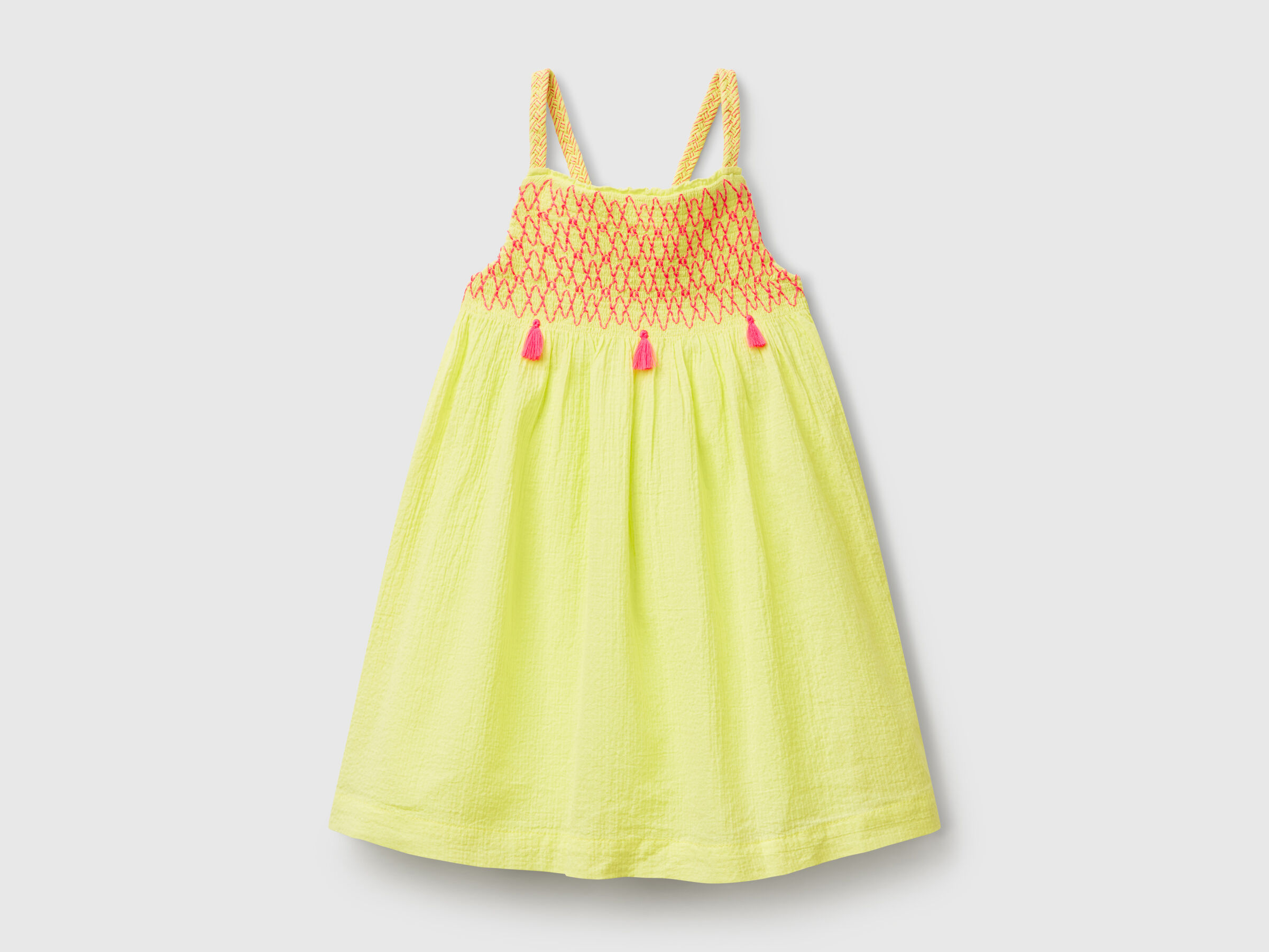 Robe à pompons fluo Robe à pompons fluo