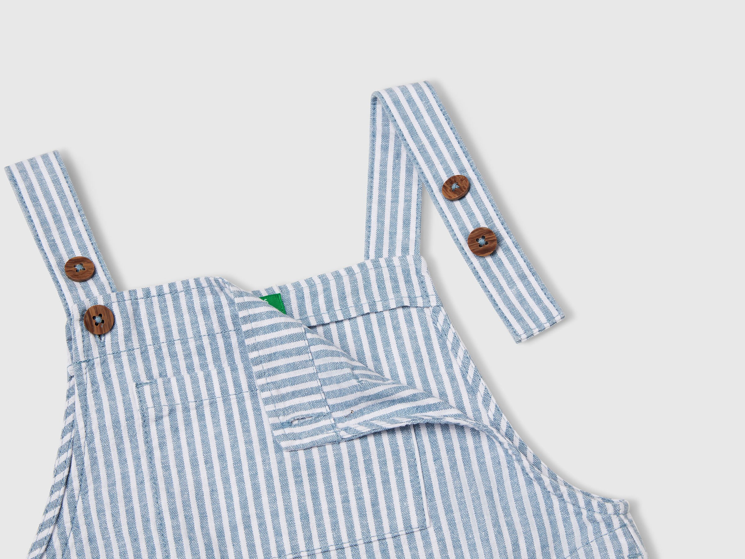 Salopette rayée en lin mélangé – Image 3