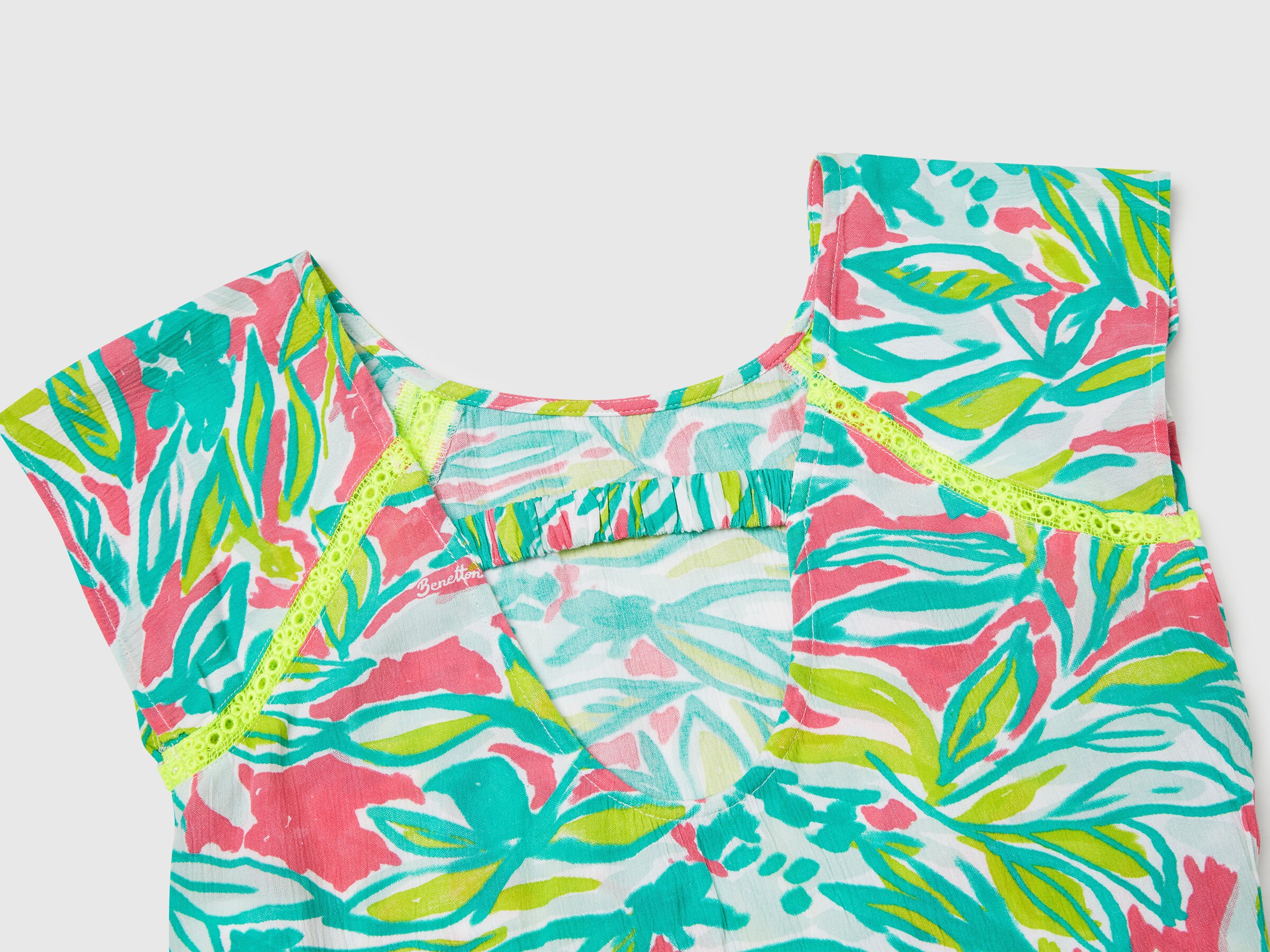Robe à imprimé tropical – Image 3