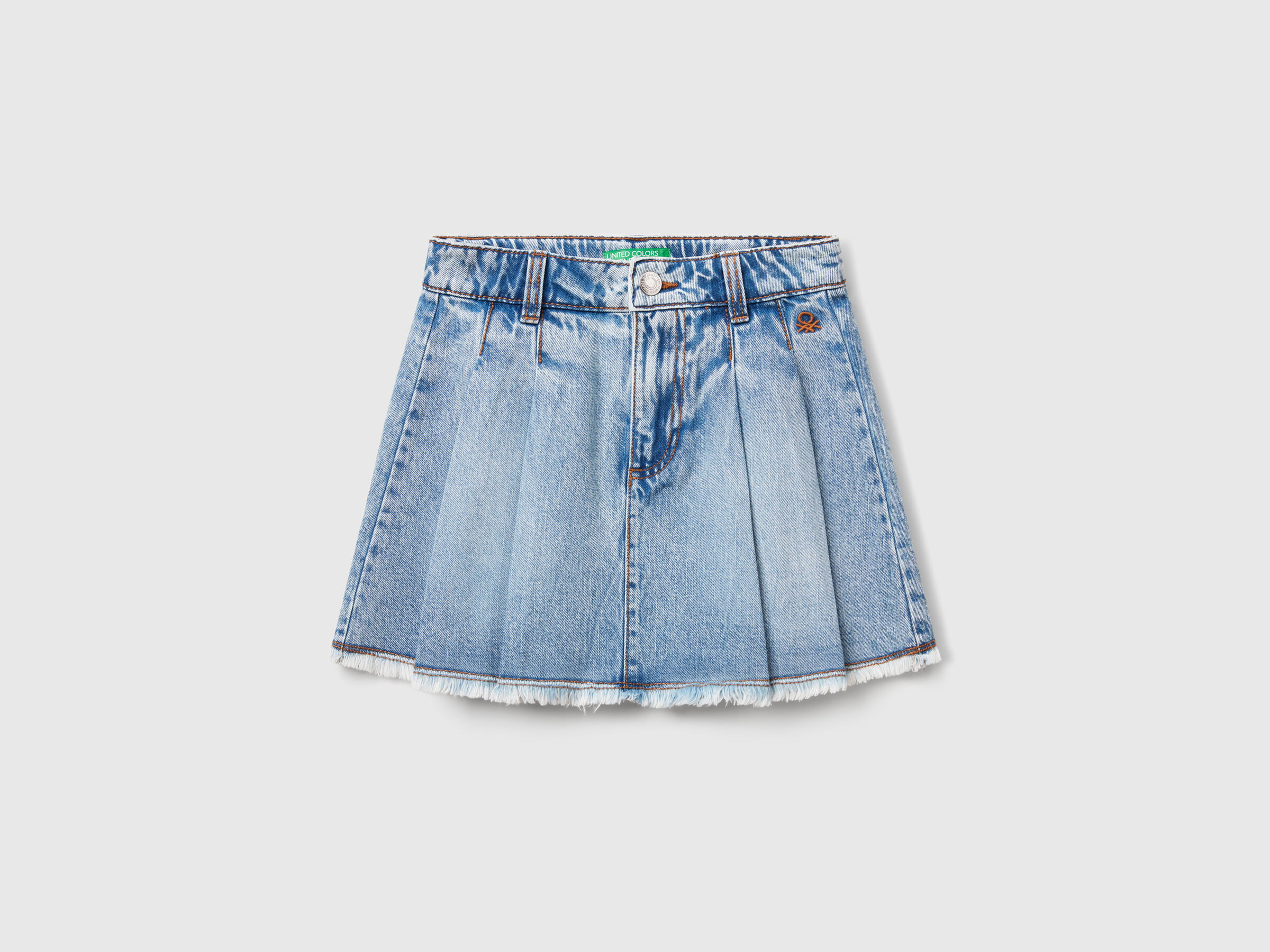 Jupe en jean à plis Jupe en jean à plis