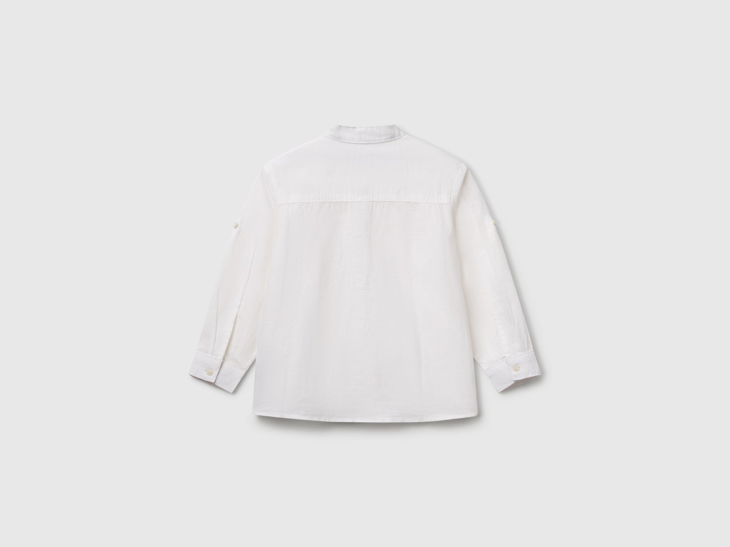 Chemise mandarine en lin mélangé – Image 2