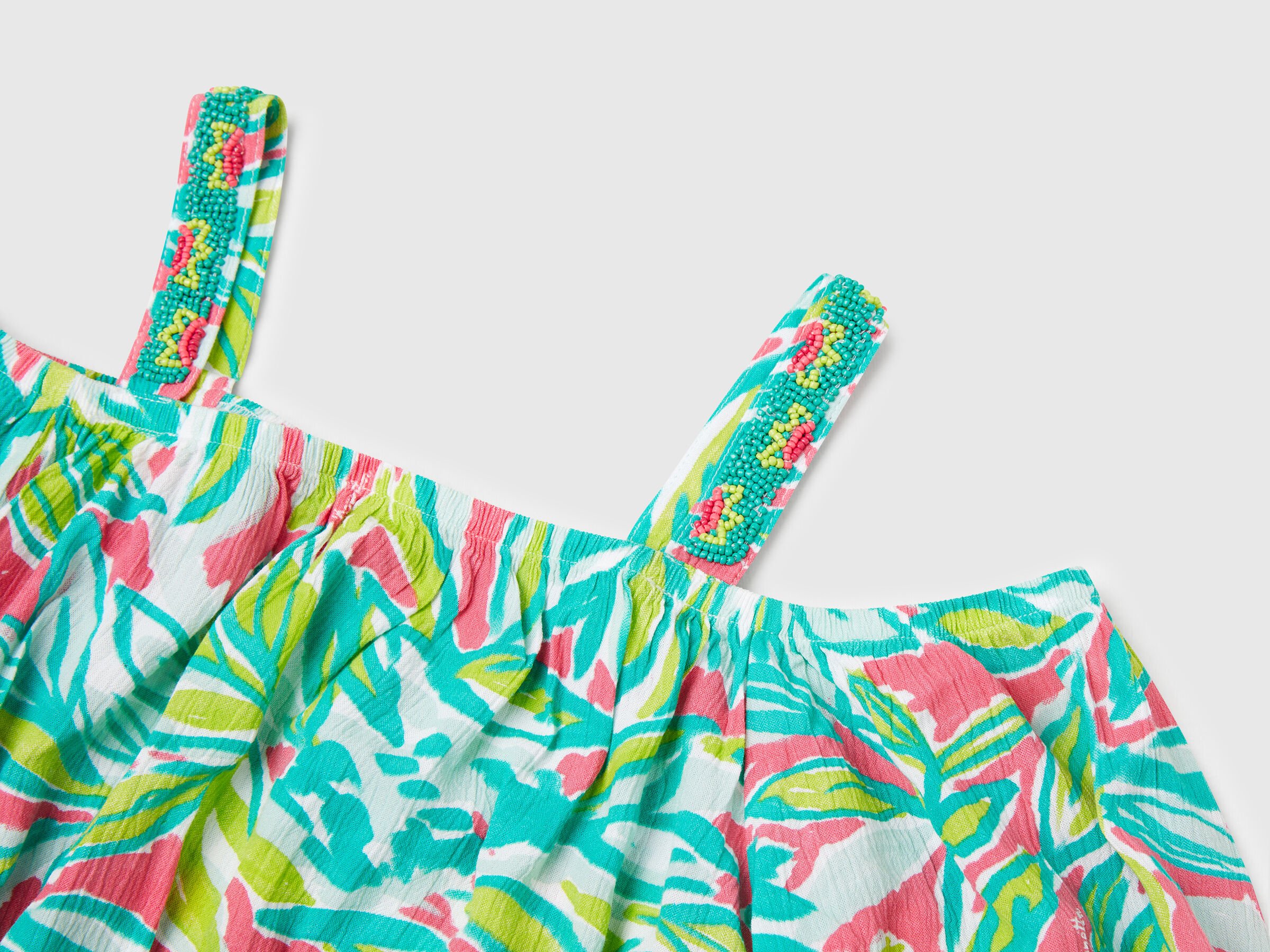 Top court à imprimé tropical – Image 3