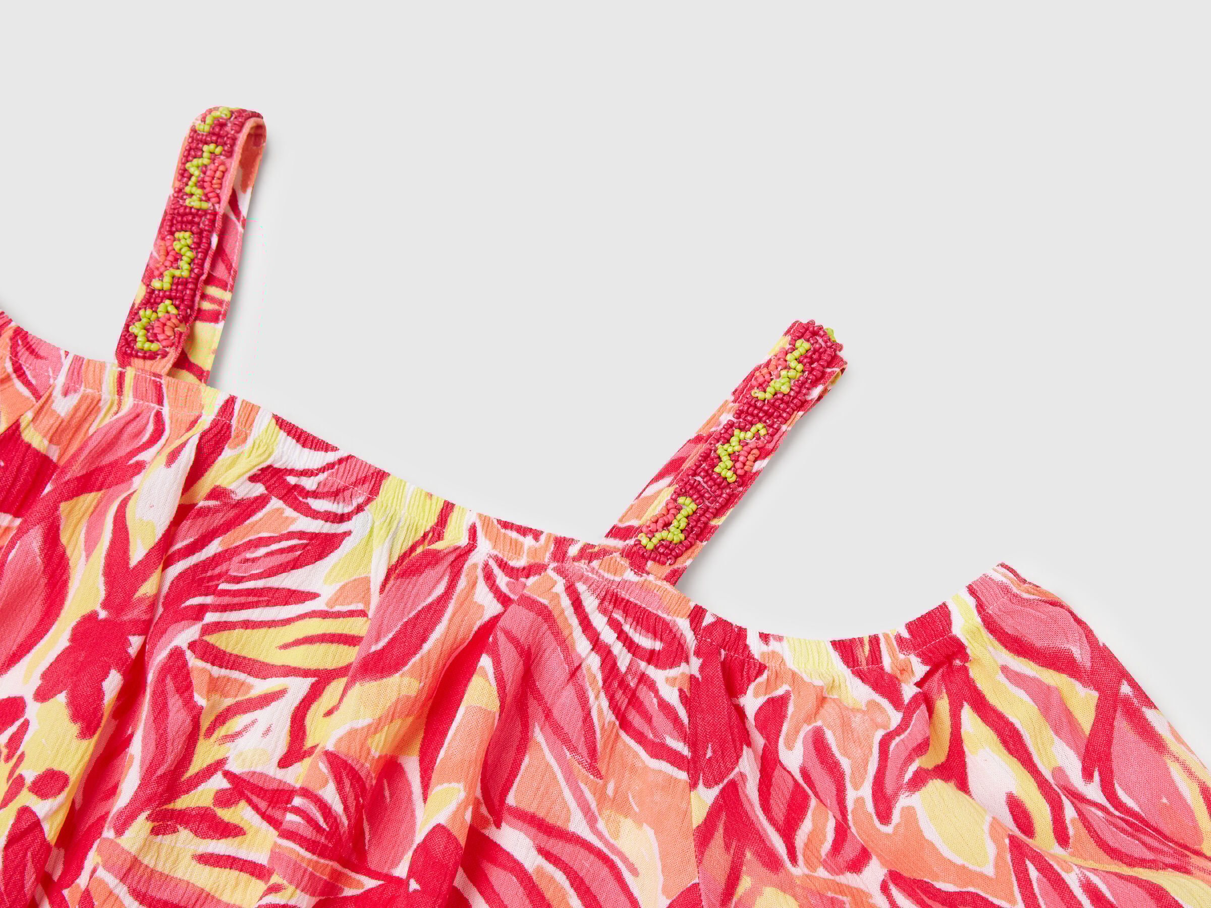 Top court à imprimé tropical – Image 3