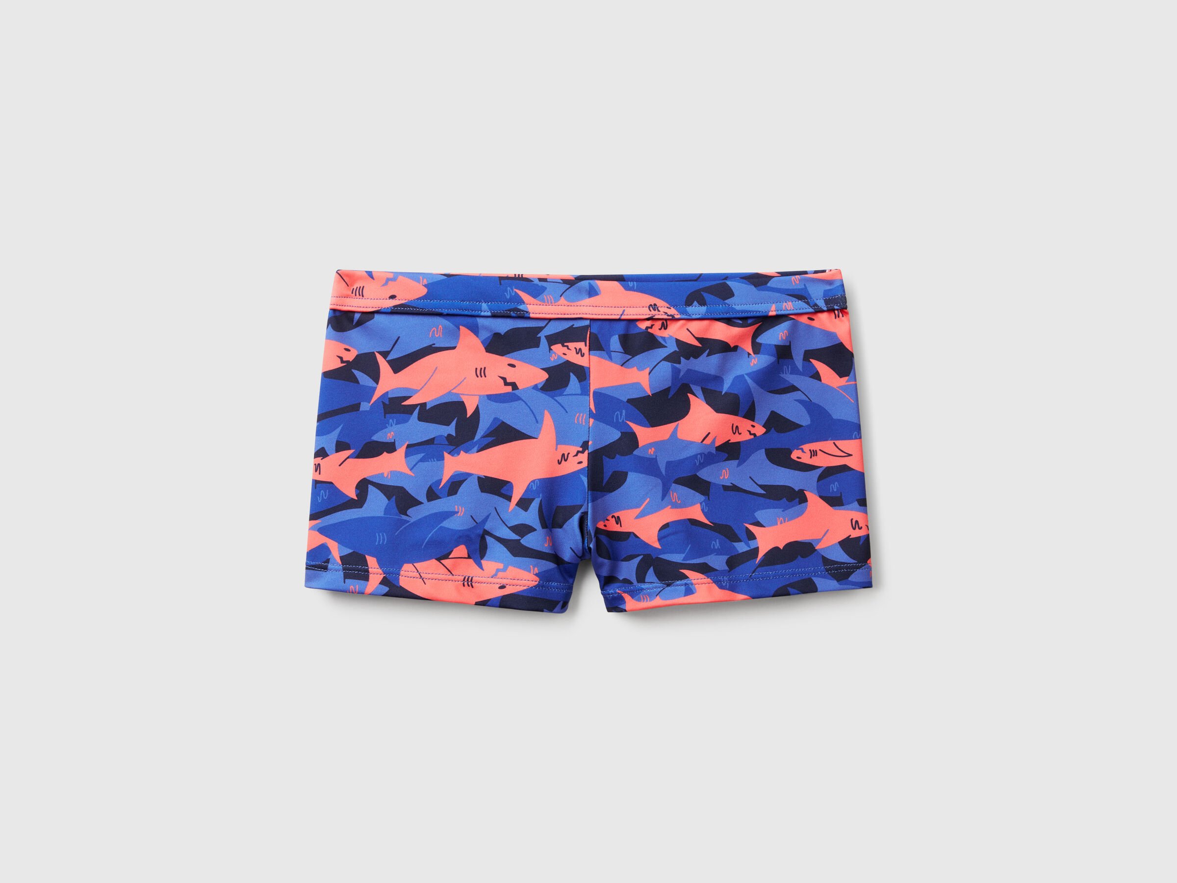 Maillot de bain boxer rayé avec crabes Maillot de bain boxer rayé avec crabes