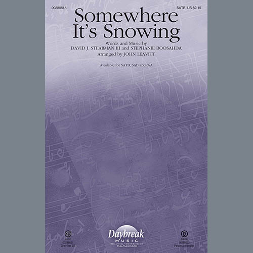 Somewhere It’s Snowing (arr. John Leavitt)