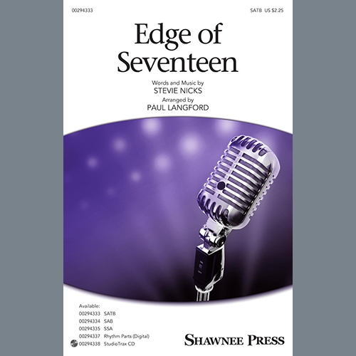 Edge Of Seventeen (arr. Paul Langford)
