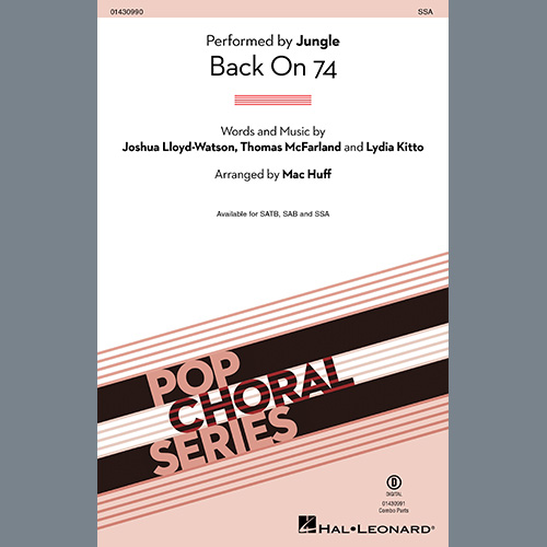 Back On 74 (arr. Mac Huff)