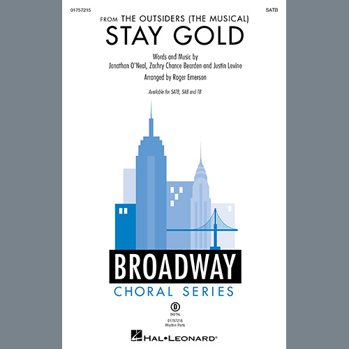 Stay Gold (from The Outsiders) (arr. Roger Emerson)