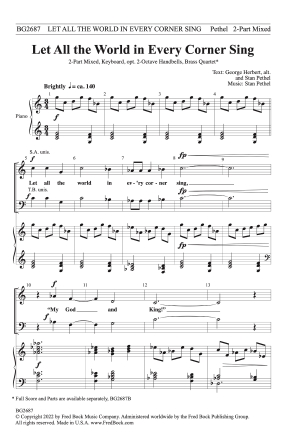 Let All the World in Every Corner Sing Let All the World in Every Corner Sing