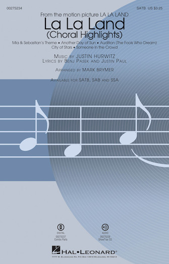 La La Land: Choral Highlights (arr. Mark Brymer) – Clarinet La La Land: Choral Highlights (arr. Mark Brymer) – Clarinet