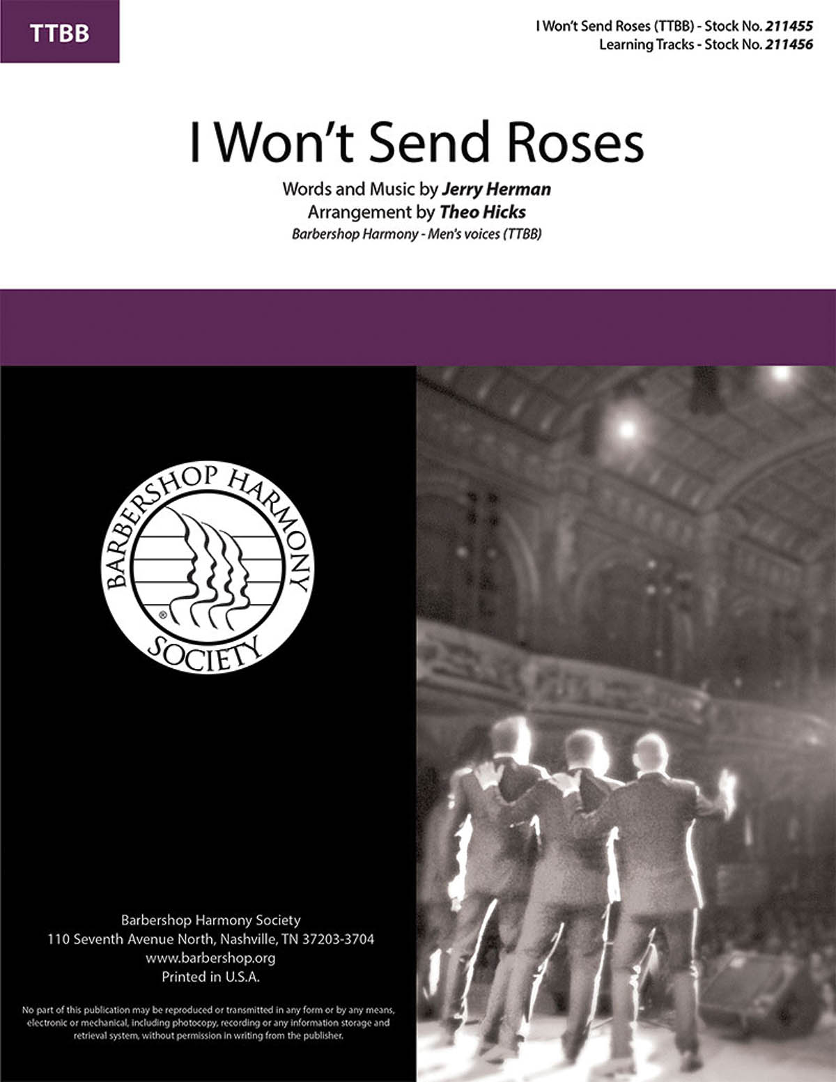 I Won’t Send Roses (from Mack & Mabel) (arr. Theodore Hicks) I Won’t Send Roses (from Mack & Mabel) (arr. Theodore Hicks)