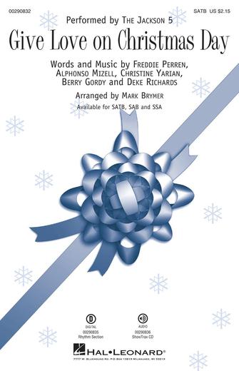 Give Love on Christmas Day (arr. Mark Brymer) – Bass Give Love on Christmas Day (arr. Mark Brymer) – Bass