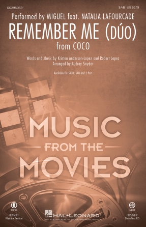 Remember Me (Duo) (from Coco) (arr. Audrey Snyder) Remember Me (Duo) (from Coco) (arr. Audrey Snyder)