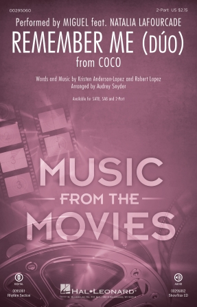 Remember Me (Duo) (from Coco) (arr. Audrey Snyder) Remember Me (Duo) (from Coco) (arr. Audrey Snyder)