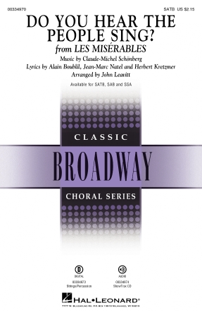 Do You Hear the People Sing? (from Les Misérables) (arr. John Leavitt) – Percussion 1 Do You Hear the People Sing? (from Les Misérables) (arr. John Leavitt) – Percussion 1