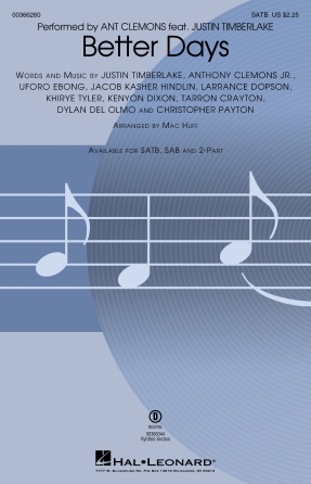 Better Days (arr. Mac Huff) – Bass Better Days (arr. Mac Huff) – Bass