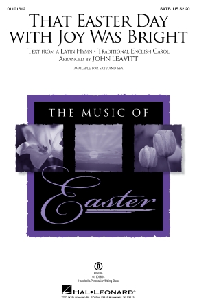 That Easter Day With Joy Was Bright (arr. John Leavitt) – String Bass That Easter Day With Joy Was Bright (arr. John Leavitt) – String Bass