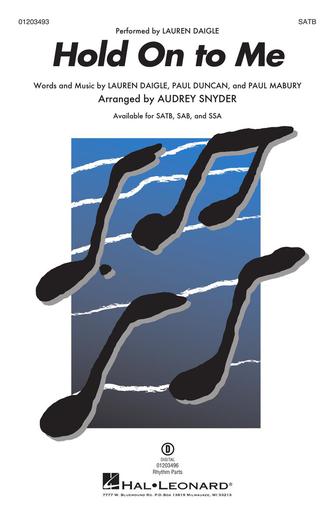 Hold On To Me (arr. Audrey Snyder) – Electric Guitar Hold On To Me (arr. Audrey Snyder) – Electric Guitar