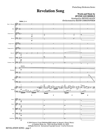 Revelation Song – Alto Sax (sub. Horn) Revelation Song – Alto Sax (sub. Horn)