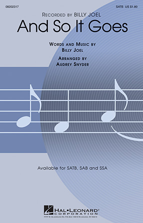 And So It Goes (arr. Audrey Snyder) And So It Goes (arr. Audrey Snyder)