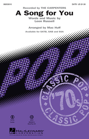 A Song For You (arr. Mac Huff) – Drums A Song For You (arr. Mac Huff) – Drums
