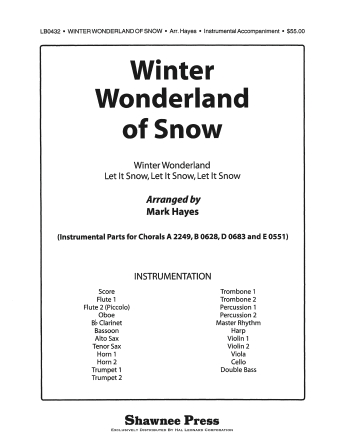 Winter Wonderland of Snow – Oboe Winter Wonderland of Snow – Oboe