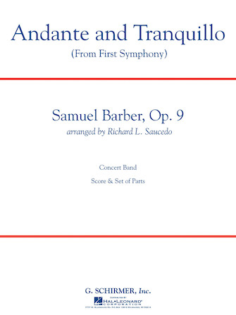 Andante and Tranquillo (from First Symphony) – Eb Alto Saxophone 2 Andante and Tranquillo (from First Symphony) – Eb Alto Saxophone 2
