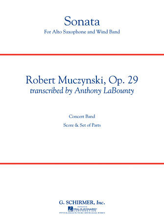 Sonata for Alto Saxophone, Op. 29 – Timpani Sonata for Alto Saxophone, Op. 29 – Timpani
