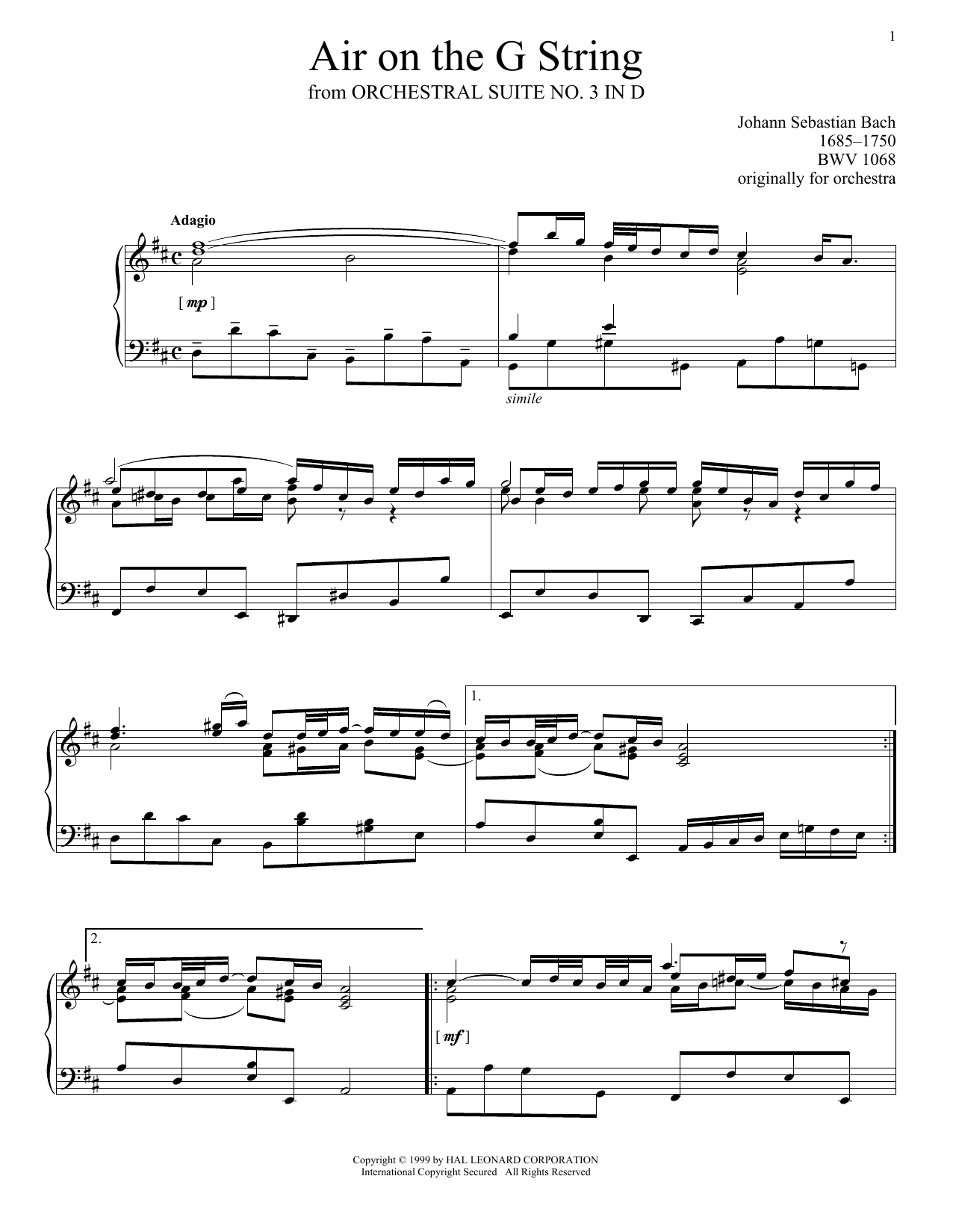 Air On The G String