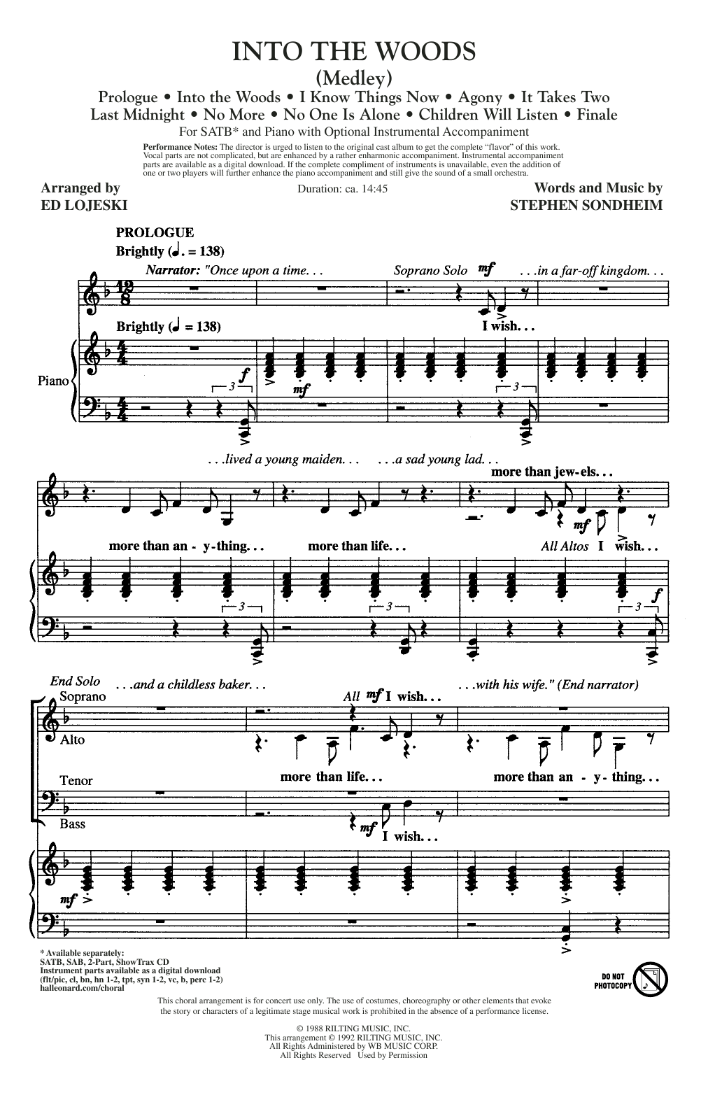Into The Woods (Medley)
