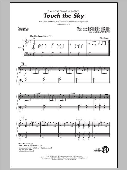 Touch The Sky (From Brave) (arr. Mac Huff)