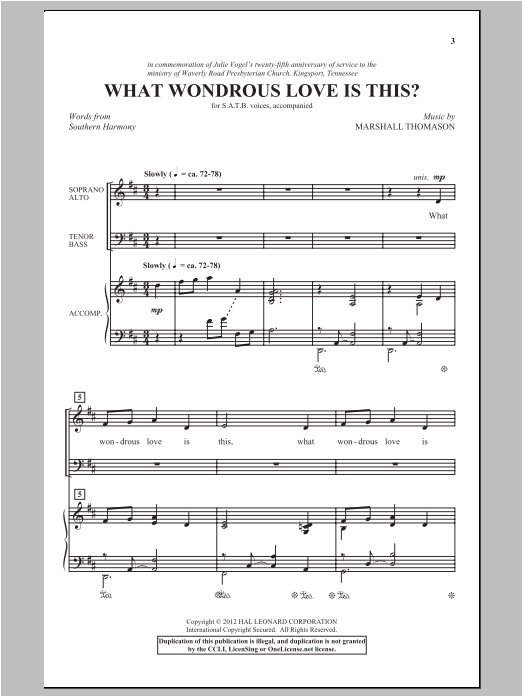 What Wondrous Love Is This?