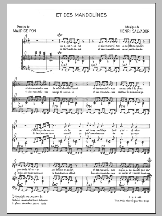 Et Des Mandolines Et Des Mandolines
