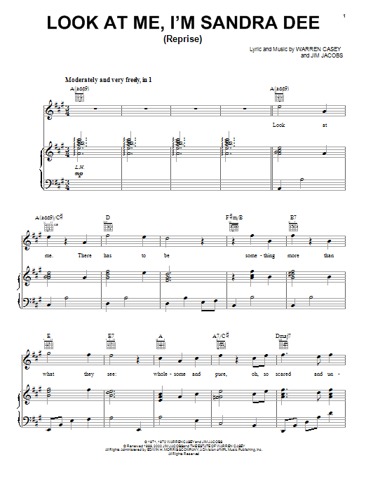 Look At Me, I’m Sandra Dee (Reprise) Look At Me, I’m Sandra Dee (Reprise)