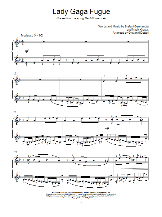 Lady Gaga Fugue